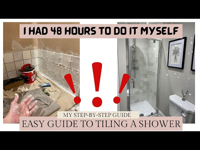 How To Tile A Shower - Beginners Easy Guide To Tiling Yourself - DIY SOS When You Cant Get A Tiler !