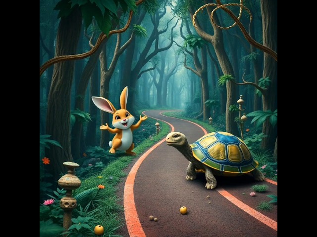 The Tortoise and the Hare Race: A Story of Hard Work and Patience"#shorts #story #viralvideo