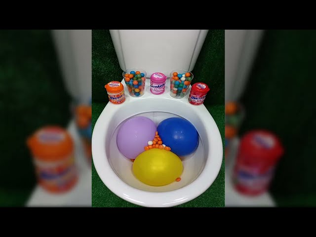 Will it Flush? - Colorful Candy vs Rainbow Water Balloons in Toilet