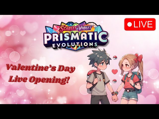 Valentine's Day Prismatic Evolutions with Mrs. Poké Kresh | Pokemon Rip and Ship + Giveaways!