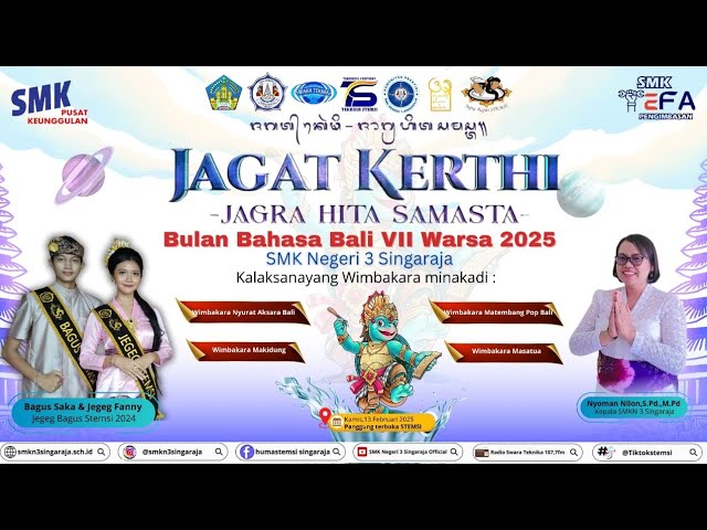 Bulan Bahasa Bali VII Warsa 2025 di SMK Negeri 3 Singaraja