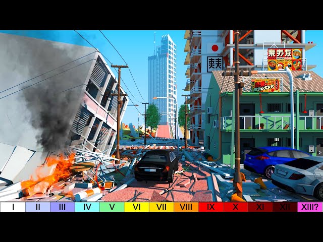 3D TOKYO: Earthquake Destruction Comparison!