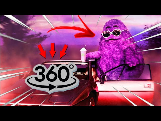 Grimace Shake Meme Finding Challenge But it's 360 degree video