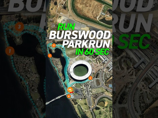 Burswood Parkrun | 60-Second Overview #running #perthrunning #parkrun #kingspark #perth