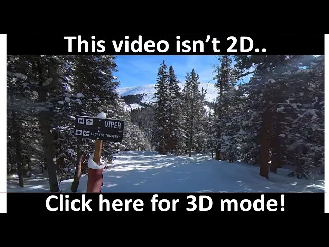 Ski Cooper's double black diamond Viper trail in full 360 video!