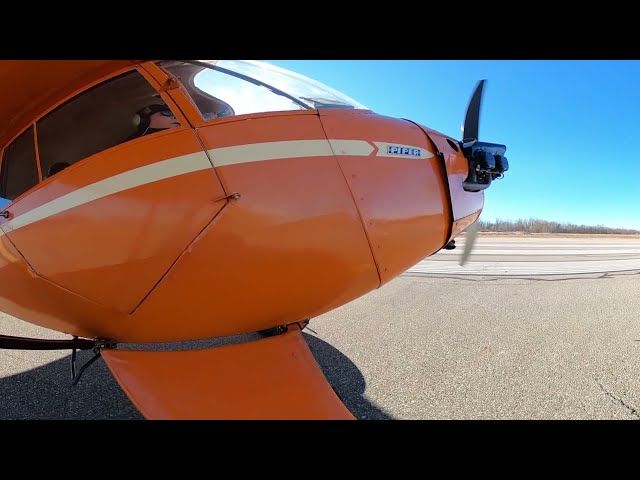 1940 Piper J5A Taking Off VR/360