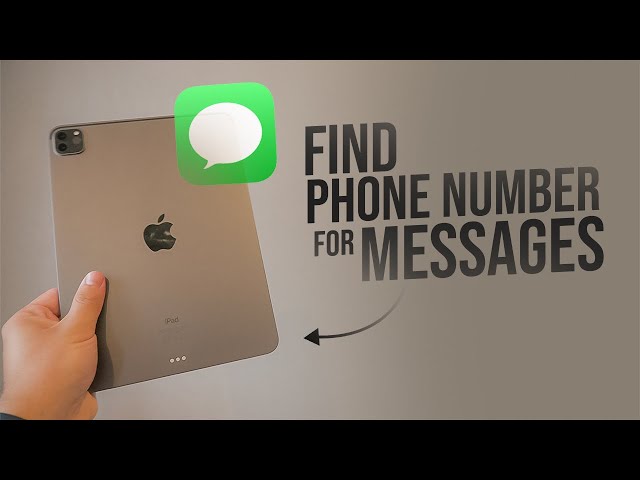 How to Find Your Phone Number on Messages iPad (tutorial)