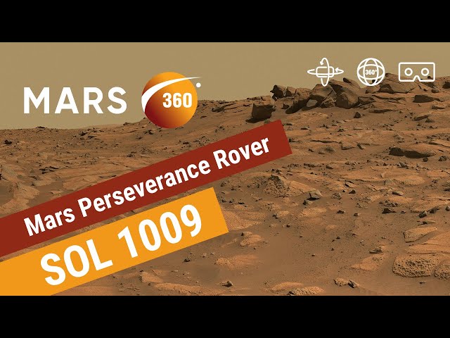 Mars 360: NASA's Mars Perseverance Rover - Sol 1009 (360video 8K)