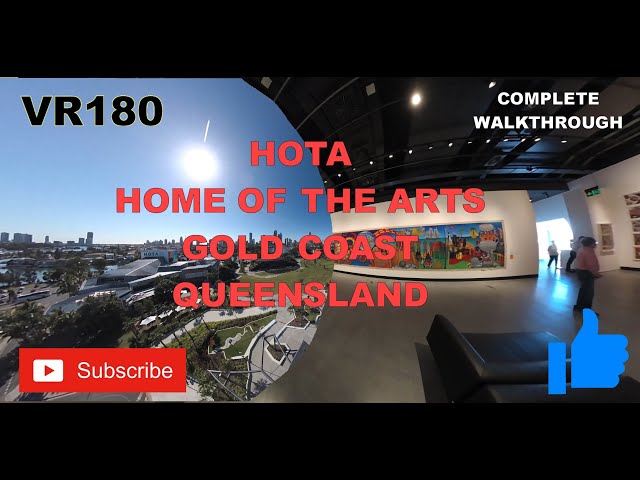 VR180 Full walk through of all 5 floors of the HOTA gallery (Home of the Arts) Gold Coast Queensland