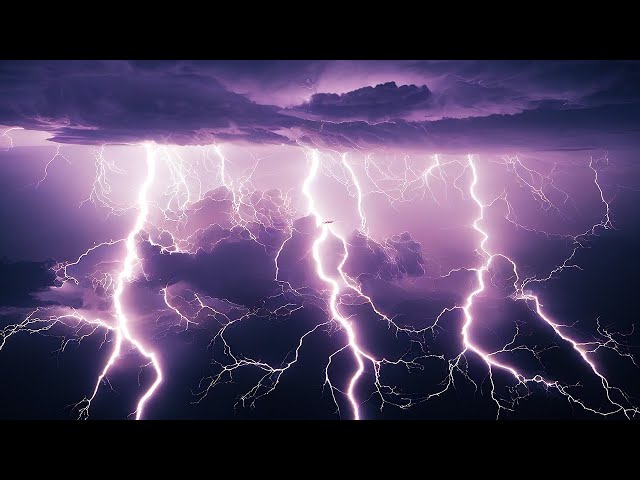 ⚡ Powerful Thunderstorm Rain Sounds for Sleeping | Relaxing Rain, Thunder & Lightning at Night