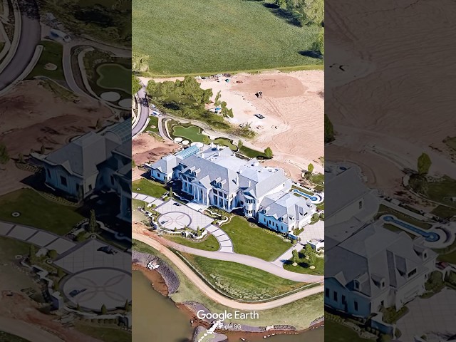 Largest farm house in Missouri 😳#googleearth #mansion #luxuryhomes #rich