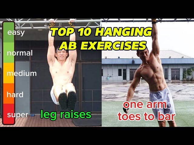 TOP 10 HANGING AB EXERCISES RATED (step by step)