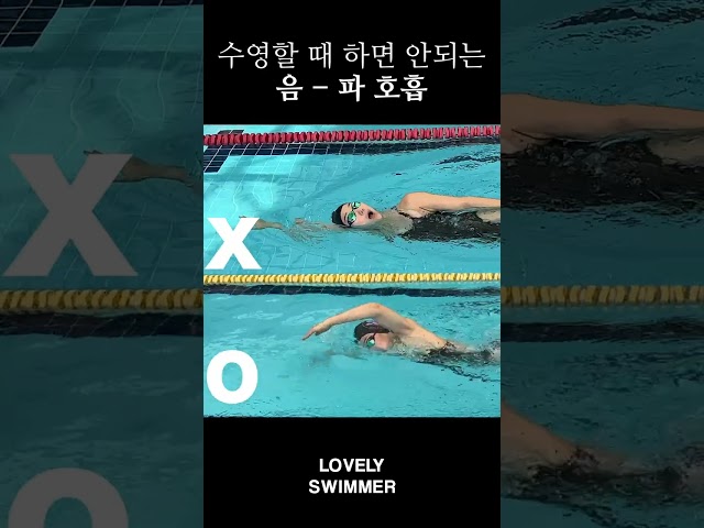 수영할 때 하면 안되는 호흡 (음파호흡) #swimming #수영호흡 #수영호흡잘하기