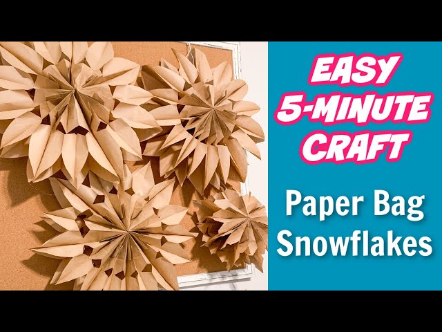 Paper Bag Snowflakes | Our Gray House