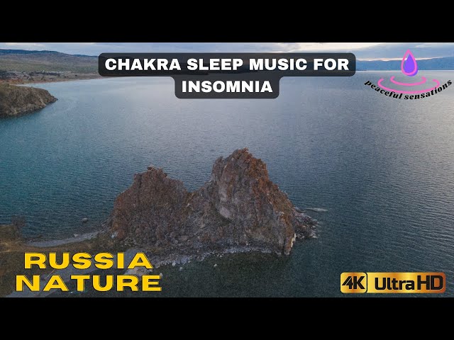 chakra sleep music for insomnia, anti anxiety music, meditation music, relaxing music with 4K video