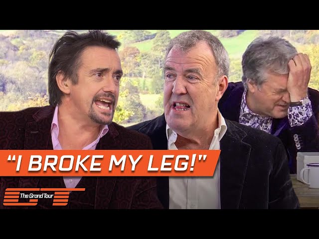 Clarkson and May Tease Richard Hammond About His Rimac Crash | The Grand Tour