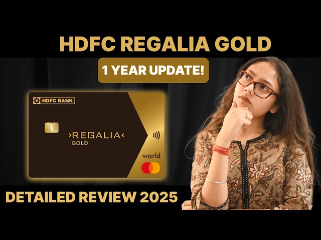 HDFC Regalia Gold Credit Card Review After 1 Year | HDFC Regalia Gold Review 2025 #creditcard #fyp