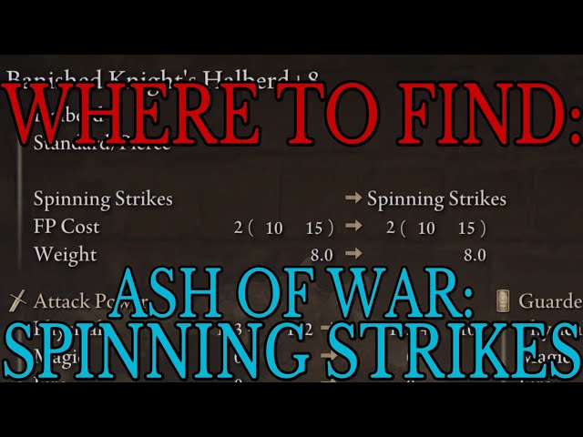 Where to find Ash of War Spinning Strikes - Elden Ring Guide