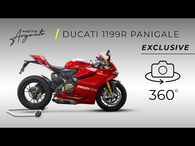 Ducati 1199 R Panigale - Vista a 360 gradi - Moto Argento.