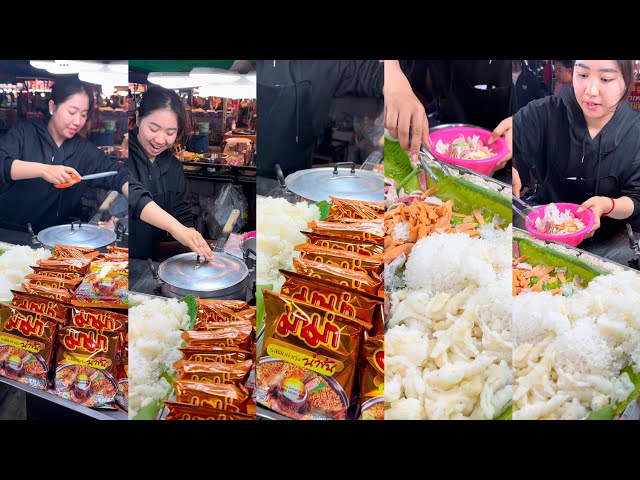 Yum Noodle In Cambodia that People in Asian Country like to eat #phnompenh #thaifood #thai