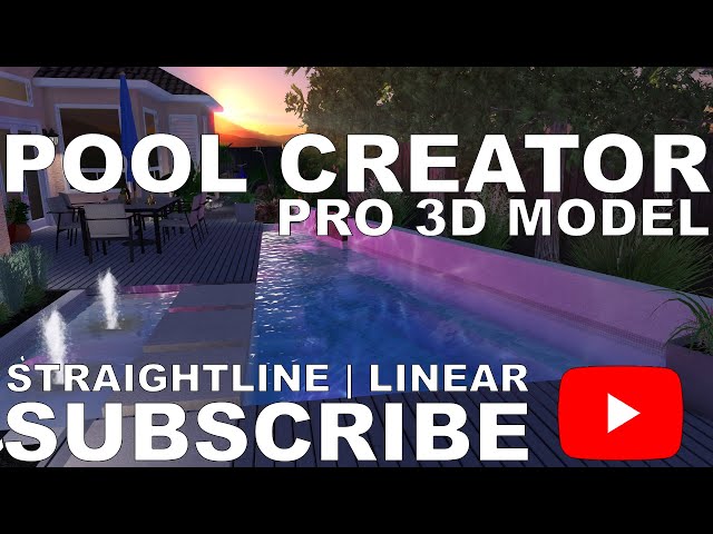 The Zaragosa Pool - Pool Creator Pro 3D Model - Geometric Pools - Epic Backyard Outdoor Living!