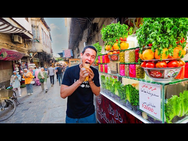 First Time in Syria!! 🇸🇾 14-Hour SYRIAN STREET FOOD Tour in Damascus!!