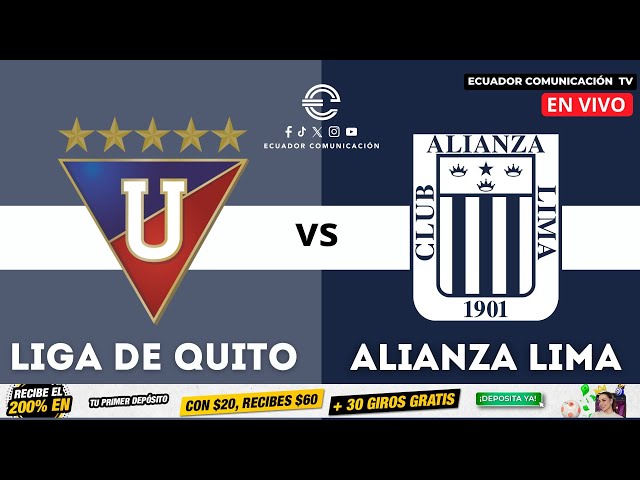 EN VIVO NOCHE BLANCA - LIGA DE QUITO VS ALIANZA LIMA  AMISTOSO INTERNACIONAL