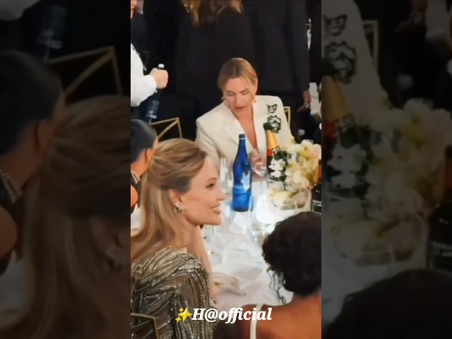 Angelina Jolie With kate Winslet And Zaharajoliepitt At Golden G-A💘#Angelinajolie #subscribe #shorts