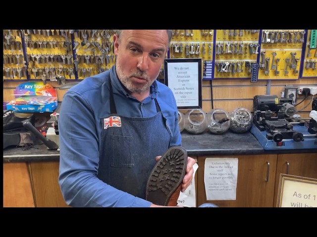 35 Year Old Loake Chelsea Boots Having Commando Sole Rebuild | Boot Tongue Slipping To Side Repair