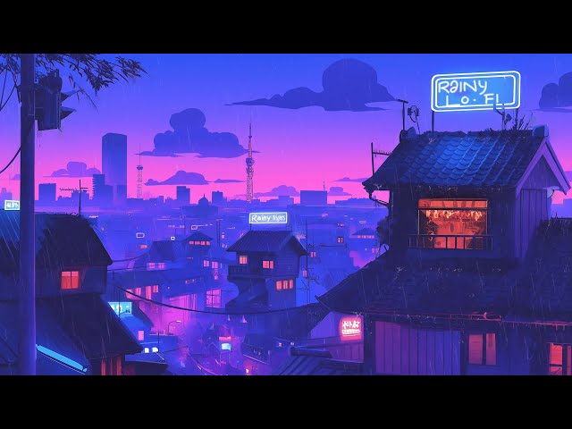 Retro Lofi Hip Hop Beats ✨ Vintage Vibes & 1980s & 90s Tokyo Town Ambience 🌆 Lofi Rain Playlist