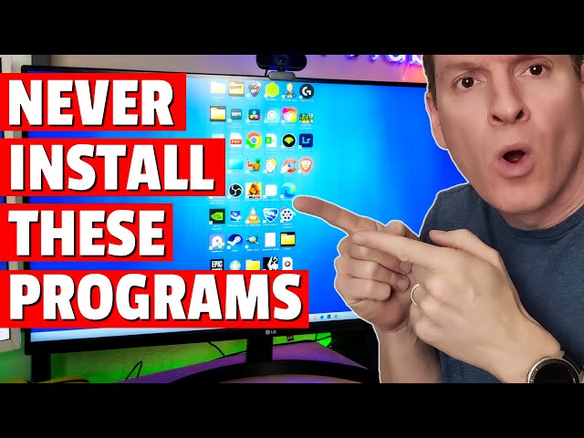 NEVER INSTALL THESE PROGRAMS ON YOUR COMPUTER!