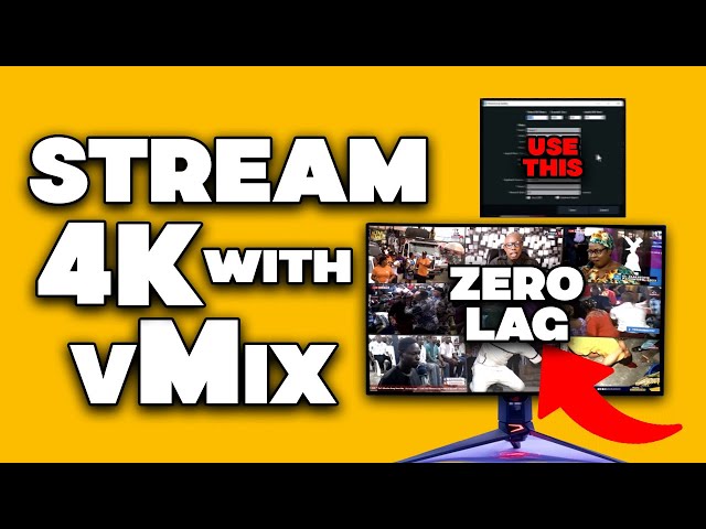 How to Stream 4K with vMix | Settings for Live Streaming | Low and High End PC