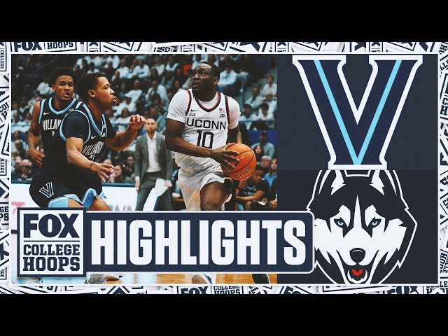 Villanova Wildcats vs. UConn Huskies Highlights | FOX College Hoops