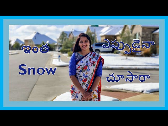 🌨️Snowfall in USA❤️|Winter snow after 10 Years|USA Telugu Vlogs|Texas snow storm| #travel #telugu