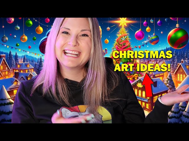 Christmas Art Lesson Ideas for Classrooms and Homeschooling