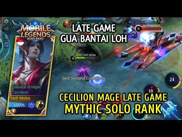 Cecilion Mage Build Sickest Late Game Slaughter The Enemy Solo Rank Gameplay Skill Moba Mlbb