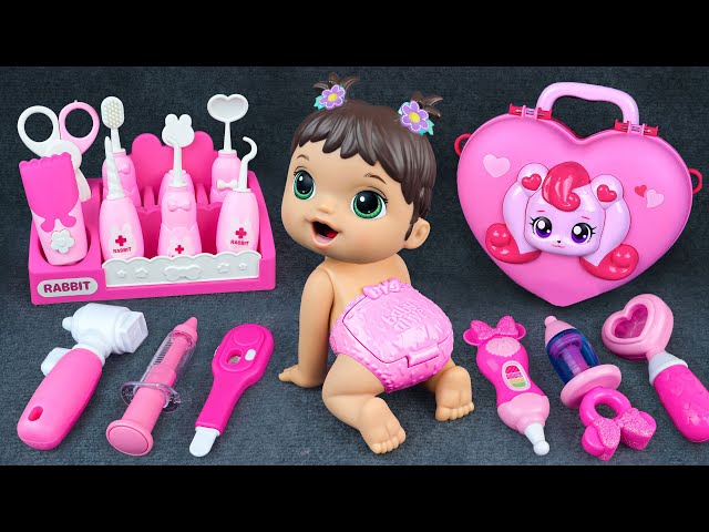 95 Minutes Disney Ambulance Set ASMR, Satisfying Unboxing Pink Toys Playset | Tina Unboxing Toys