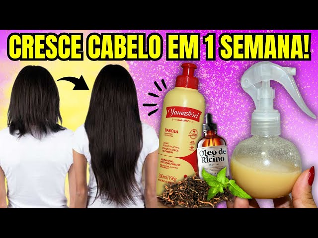 USE ISSO E FAÇA CRESCER SEUS CABELOS EM UMA SEMANA (REVERTA OS FIOS BRANCOS E QUEDA)