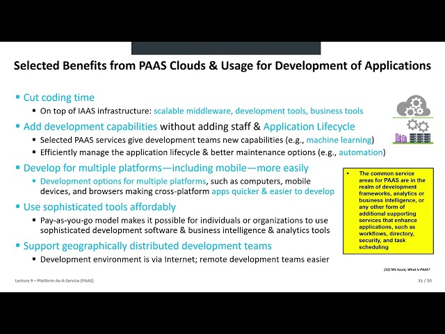 2024 Cloud Computing and Big Data Lecture 9 Platform as a Service (PAAS) Part2 💻