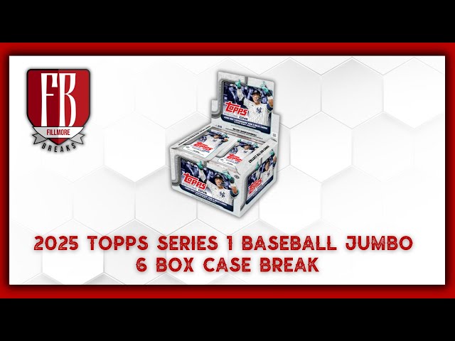 2025 Topps Series 1 Baseball Jumbo | 6 Box Case Break #3 Pick Your Teams