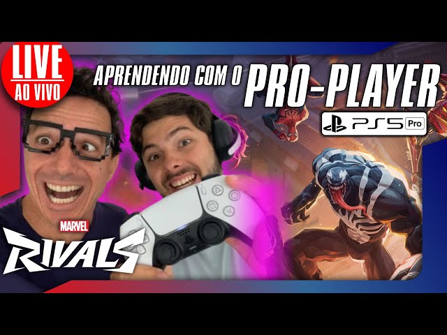 🦸‍♂️🔥 LIVE: Jogando Marvel Rivals com um Pro Player!  PS5 PRO #marvelrivals