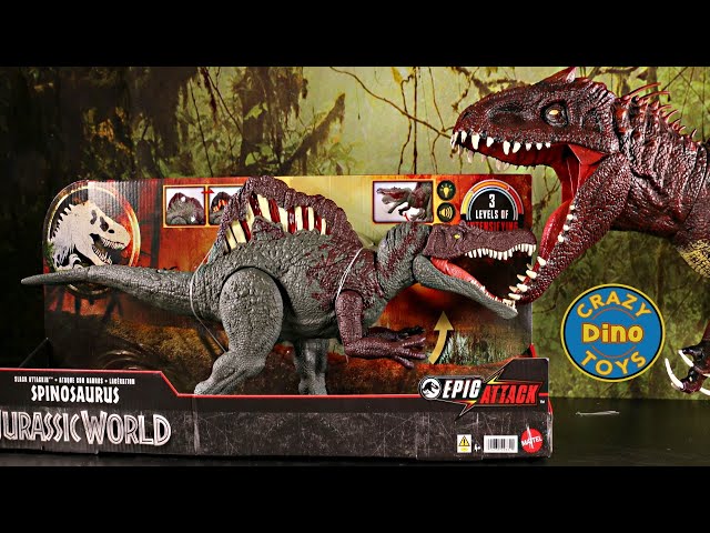 New Slash Attackin Spinosaurus Unboxed Epic Attack Jurassic World Chaos Theory Dinosaur Toys