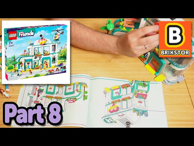 ASMR Building LEGO + Relaxing Lo-Fi Hip-Hop - LEGO Friends Heartlake City Hospital 42621 - PART 8/8