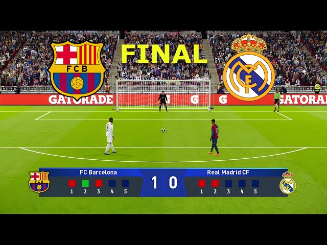 PENALTY SHOOTOUT | BARCELONA VS REAL MADRID - UCL FINAL