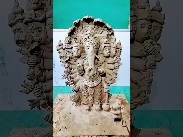 #how to make khairatabad Ganesh 2024#with mud #stepbystep #trendingshorts #viral#art #koushik arts