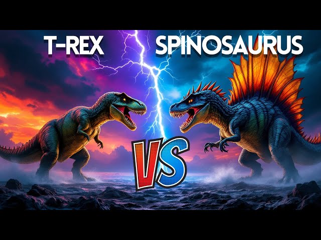 T-Rex vs. Spinosaurus – The Ultimate Dinosaur Showdown