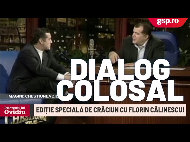 Florin Călinescu și Gigi Becali la Chestiunea Zilei: filmare de senzație