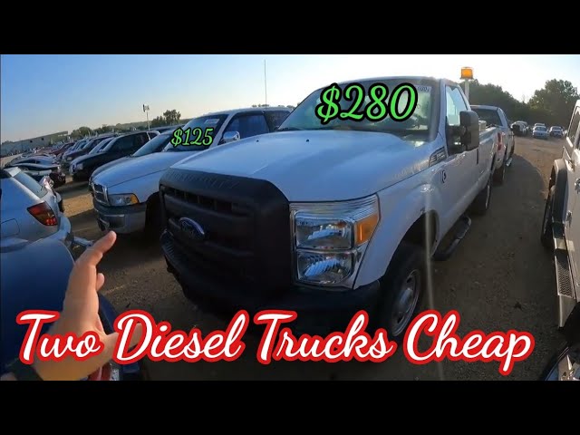 Two Cheap Diesels Winning At Auction, Copart Walk Around