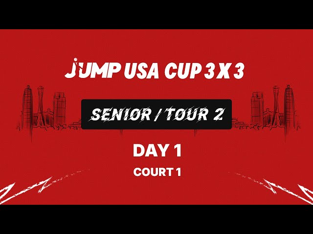 Jump 3x3 Cup USA | Senior | tour 2 | Day 2 | Court 1