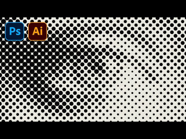 How to Make Halftone Effect With PERFECT Vector Circles in Illustrator and Photoshop